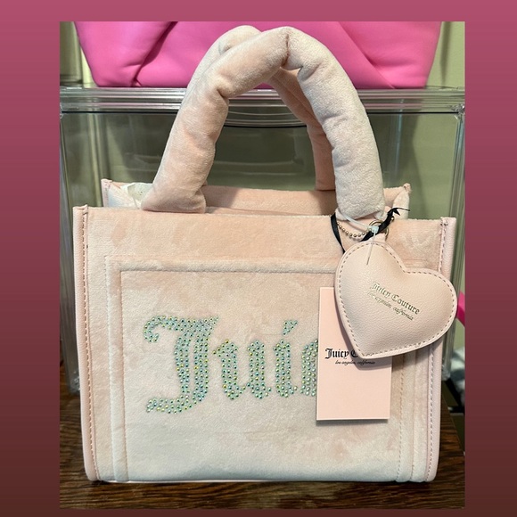 ⛔️SOLD⛔️2 Piece Set-Juicy Couture Pink Big Spender Mini-Tote & Bifold Wallet - Picture 2 of 8